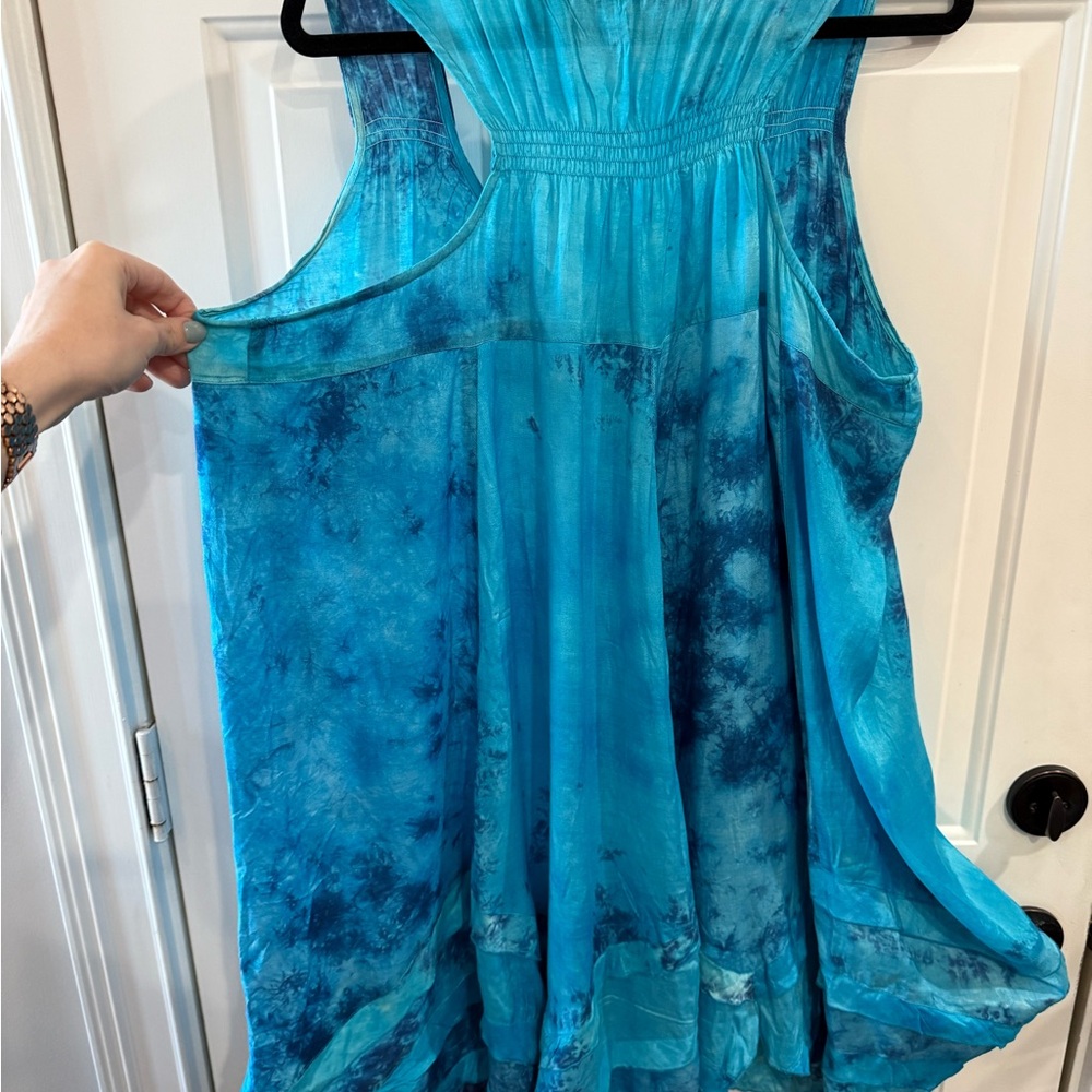 Denim 24/7 Turquoise Sleeveless Top - Picture 5 of 6